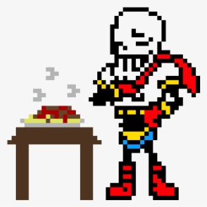 Undertale Au Fanon Wiki - Transparent Undertale Papyrus Sprite, HD Png  Download - 760x1080 PNG 