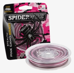 Spiderwire Stealth Pink-camo Braided Fishing Line - Spiderwire Stealth Braid Fishing Line, Pink