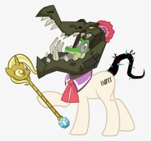 Pixelkitties, Augmented Tail, Black Vine, Chimera, - My Little Pony Cragadile