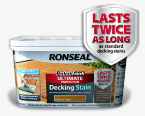 Product Deckingstain - Ronseal Perfect Finish Ultimate Decking Stain