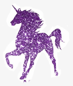 Unicorn Unicorns Glitter Purple White