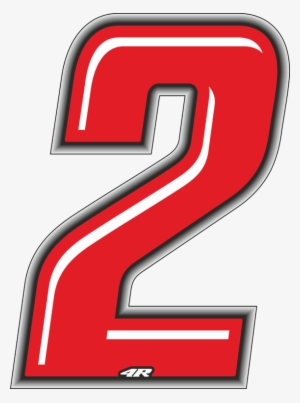 Numero Gara 2 Rosso Slim - Numero 2 Racing