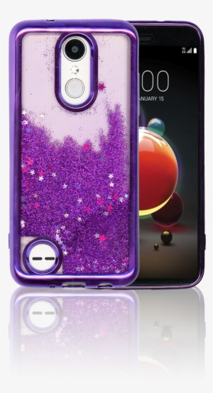 Lg Aristo 2 Mm Electroplated Water Glitter Case With - Lg Aristo