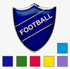 Football School Badge Shield - Vice Captain Shield Badge Blue 22mm X 25mm