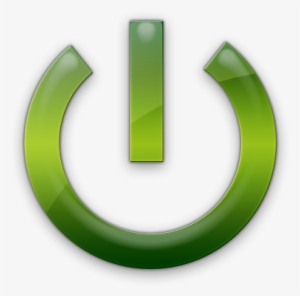 Green Power Button Icon - Power Button Logo Green