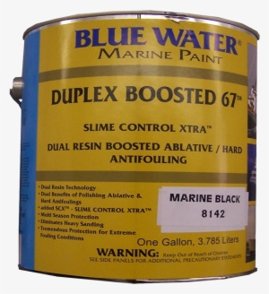 Blue Water Bottom Paint,duplex Boosted 67, Black, Gal