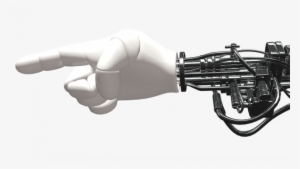 Robotic Arm And Hand With A Pointer Finger Extended - Robot Hand Transparent Background