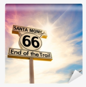 Route 66 Santa Monica Poster Print By Linda Woods