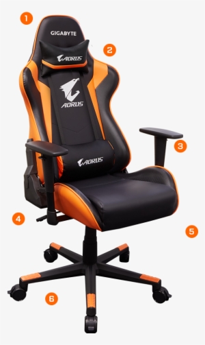 Extra Higher Backrest - Gigabyte Aorus Gaming Chair