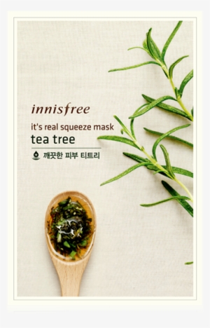 It's Real Squeeze Mask 1sheet/20ml - Innisfree Sheet Mask Tea Tree