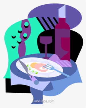 Fine Dining Royalty Free Vector Clip Art Illustration - Gastronomia Vetor Png