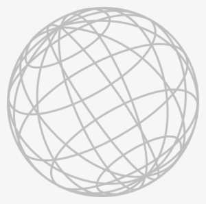 Small - Wire Frame Globe Png