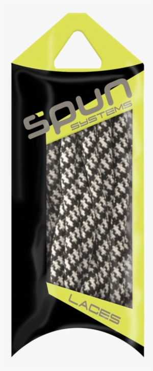 Spun™ Round Houndstooth Shoelaces - Oval Athletic Laces