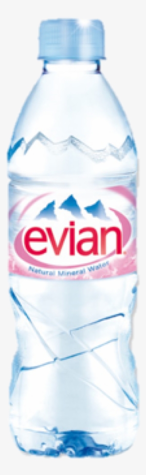 Water Bottle Clipart Evian - Evian Water Transparent
