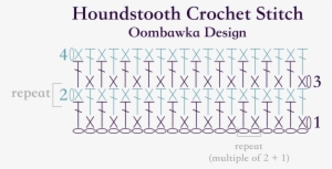 Houndstooth Crochet Stitch Diagram Oombawka Design - Crochet Stitch Pattern Diagram