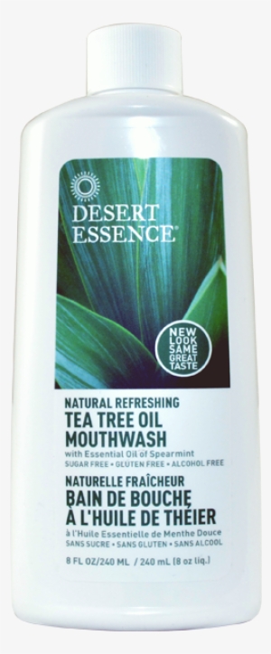 Desert Essence Tea Tree Mouthwash Bottle 8 Oz - Desert Essence Tea Tree Oil Mouthwash Spearmint --