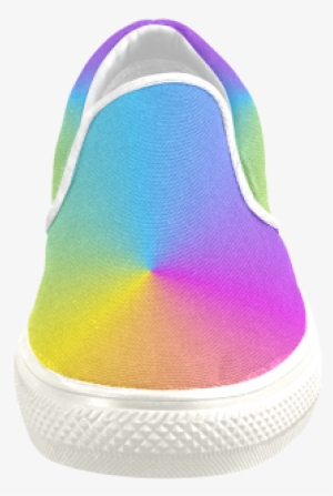 Pastel Rainbow Sunburst Men's Unusual Slip-on Canvas - Nike Free