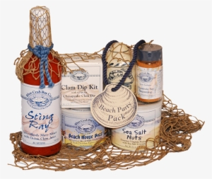 Beach Party Gift Box - Blue Crab Baby Sting Ray Spicy Bloody Mary Mixer -