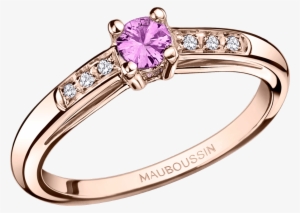Bonjour Les Amoureux Ring, Pink Gold, Pink Sapphire - Mauboussin Tu Es Le Sel