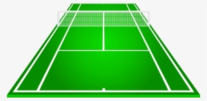 Tennis Court Png Clipart - Pista De Tenis Dibujo