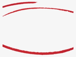 Drawn Circle Clear Red - Drawing