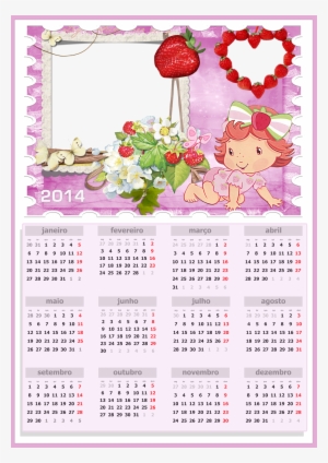 Calendário 2014 Png Com Moldura - Calendar