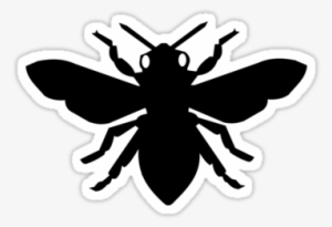"bee Silhouette" Stickers By Chrisbutler - Bumble Bee Silhouette