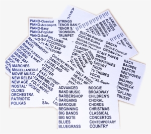 Sheet Music Divider Labels - Document