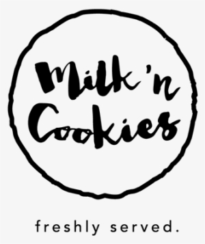 Modern Typeface For The Tagline To Provide Some Contrast - Milk N Cookies Brand