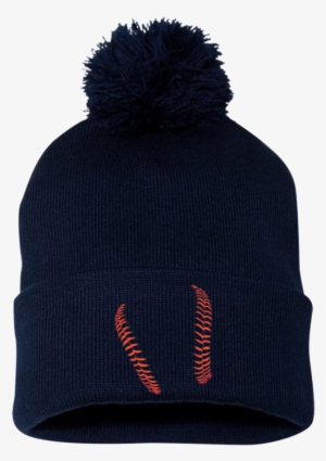 Who's On First Pom Pom Knit Cap Keep It Simple Baseball
