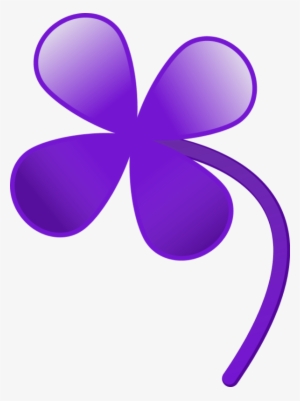 Image - Purple 4 Leaf Clover