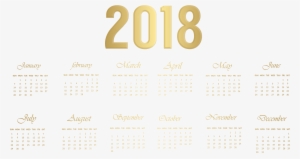 2018 calendar gold transparent png image - 2011