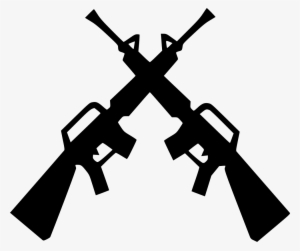 Military Base Svg Png Icon Free Download 546803 Vector - Crossed Ar 15 Silhouette