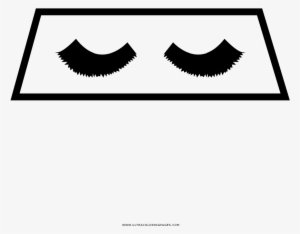 Fake Eyelashes Coloring Page - Shutterstock