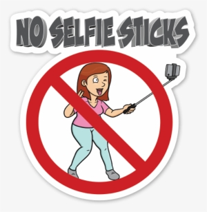 No Selfie Sticks Sticker - Do Not Turn Off The Light
