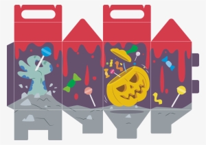 Caixa H 4 - Halloween Free Box Templates