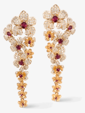 Pendientes Orquídeas Maxi - Pendientes Lujo Png