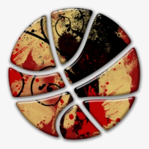 Abstract Paint Splatter Basketball Clipart - Abstract