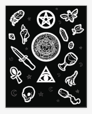 Witchcraft Supplies Occult Sticker/decal Sheet - Occult Stickers