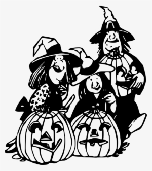 Vector Graphics - Witch Black And White Clip Arts