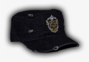 Home / Hats / Distress Denim Military Hat - Emblem