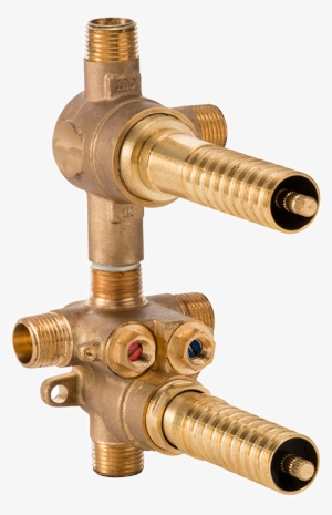 2 Handle Thermostatic Rough Valve With 2 Way Diverter - Form W-2