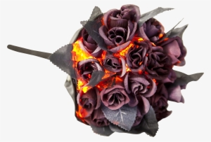 Blood Red Lighted Flower Bouquet Mc0020 - Blood Red Lighted Flower Bouquet (case Of 6) Mc0020