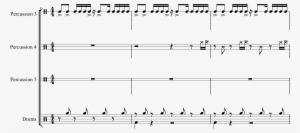 Drumsets With Less Than Five Lines - Sheet Music