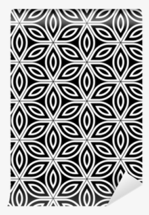 Vector Modern S Vintage Floral Pattern Black And White - Geometry