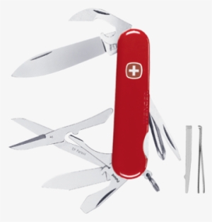 Wenger Knives-16984 , Teton Red Swiss Army Pocket Knife, - Swiss Army Knife Saw