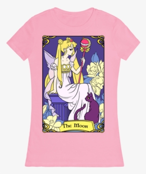 The Moon Tarot Womens T-shirt - T-shirt