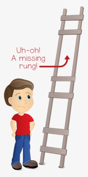 Imagine Climbing A Ladder With Missing Rungs - Ladder Missing A Step