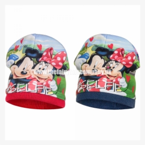 Mickey & Minnie Mouse Hat, Red - Bonnet Fashionista Fille Minnie 52 Cm