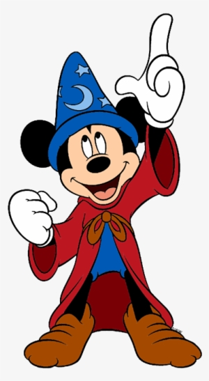 Mickey Mouse Clipart Sorcerer - Mickey Mouse Mago